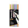 6 Feutres BIC Intensity Dual Tip Pastel Double Pointe Pinceau + Fine
