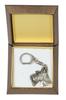 Scottish terrier, Aberdeen Terrier, Scottie – Silver-plated key ring with a dog in a gift box, handbag decoration – Design 02 | Art-Dog