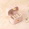 Compact Mini Ring & Earring Travel Storage Box - Elegant Jewelry Organizer