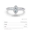 Exquisite Luxury Marquise Cut CZ Ring Fine Jewelry Accessories 925 Sterling Silver Rings for Women Wedding Engagement Bands