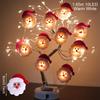 Snowman Christmas LED Garland String Light Merry Christmas Decorations For Home  Cristmas Tree Ornament Xmas Navidad Gifts