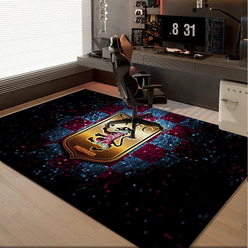 1PC Rug Football Villa Design Carpet, Chair Rug,Area Rug for Office Bedroom Living Rooms Bedroom, Doormat Decor Christmas Fan Gifts