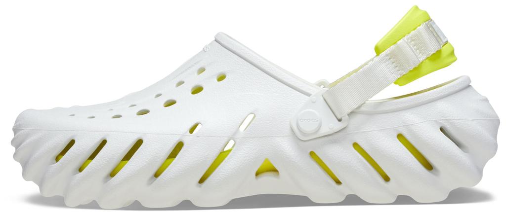 Crocs Echo Clog Sandals Moonlight 207937-1NK (White x Yellow/Size 28.0/Men's, Women's)