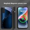 Brilliant golden galaxy For Magsafe Samsung S25 S25 Edge S25Ultra S8 9 10 20 S21 Pro 22 Plus S23 FE S24 Ultra Glass Phone Case