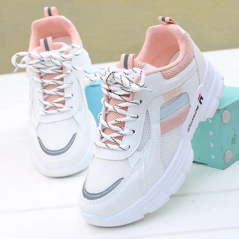 Dad Shoes Girl 2025 New Spring and Summer Trend Shoes Korean Edition Breathable Mesh Student Sneakers Versatile Casual Little White Shoes