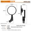 Wide Angle Reflective Rearview Mirror for Motorcycles and Electric Pedal Vehicles with Aluminum Alloy Frame and Fit