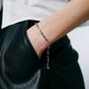 Memoria Ball Clip Silver-White Chain Bracelet Tbssvw13908M