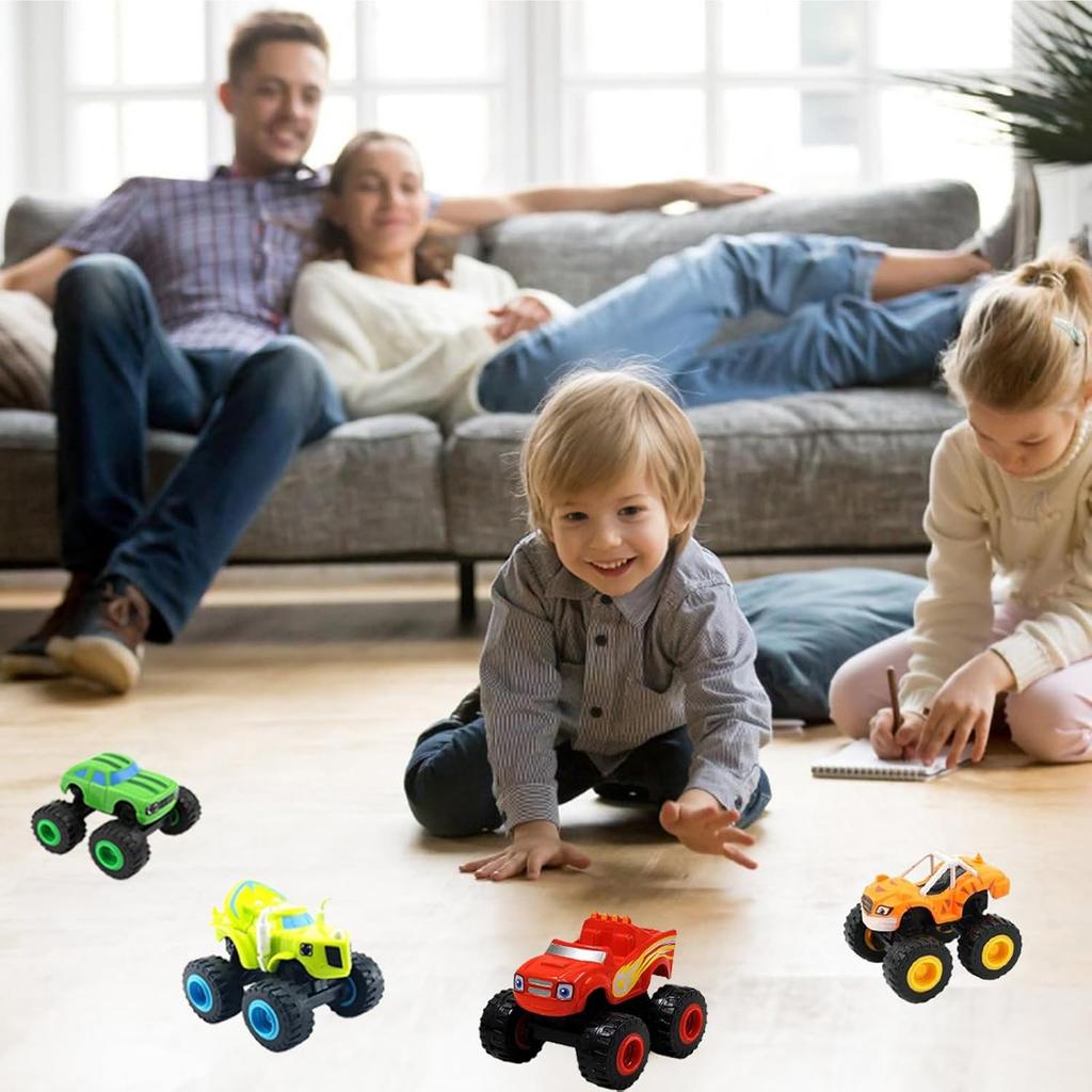Blaze The Monster Machines, 6Pcs Monster Truck for Children, Truck Vehicles Toys, Machines Gifts for Kids