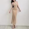 French Pure Desire Style Sexy Backless Suspender Dress Women's Summer New Waist and Thin Outer Wear Hip-wrapped Long Skirt