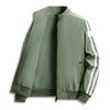 Men's Baseball Jacket Workwear Jacket Casual Sports Fashion Two-Stripe Top Coat