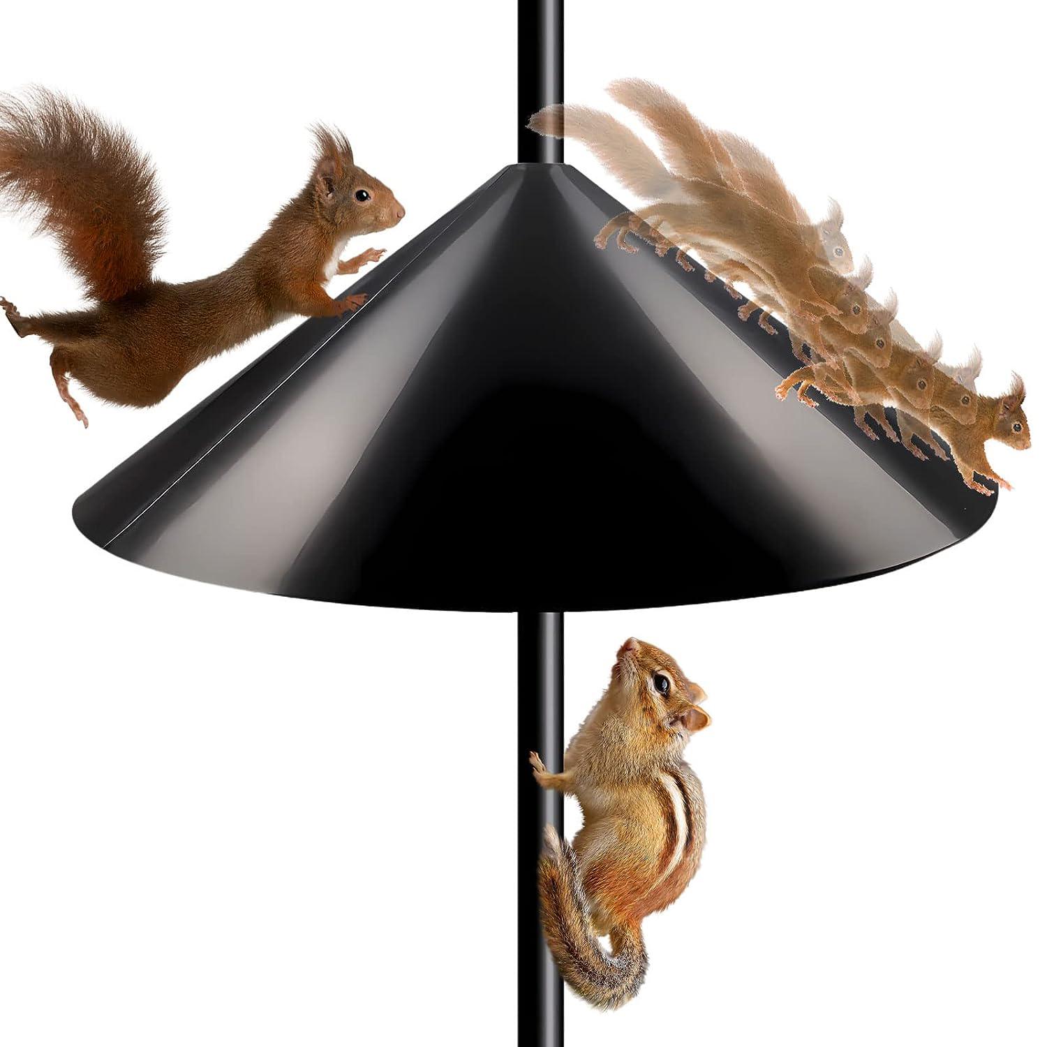 

Обернутая перегородка для белки Перегородки для кормушек для птиц, крепление для стойки защиты от белок для кормушки для птиц на открытом воздухе / крючки для пастухов