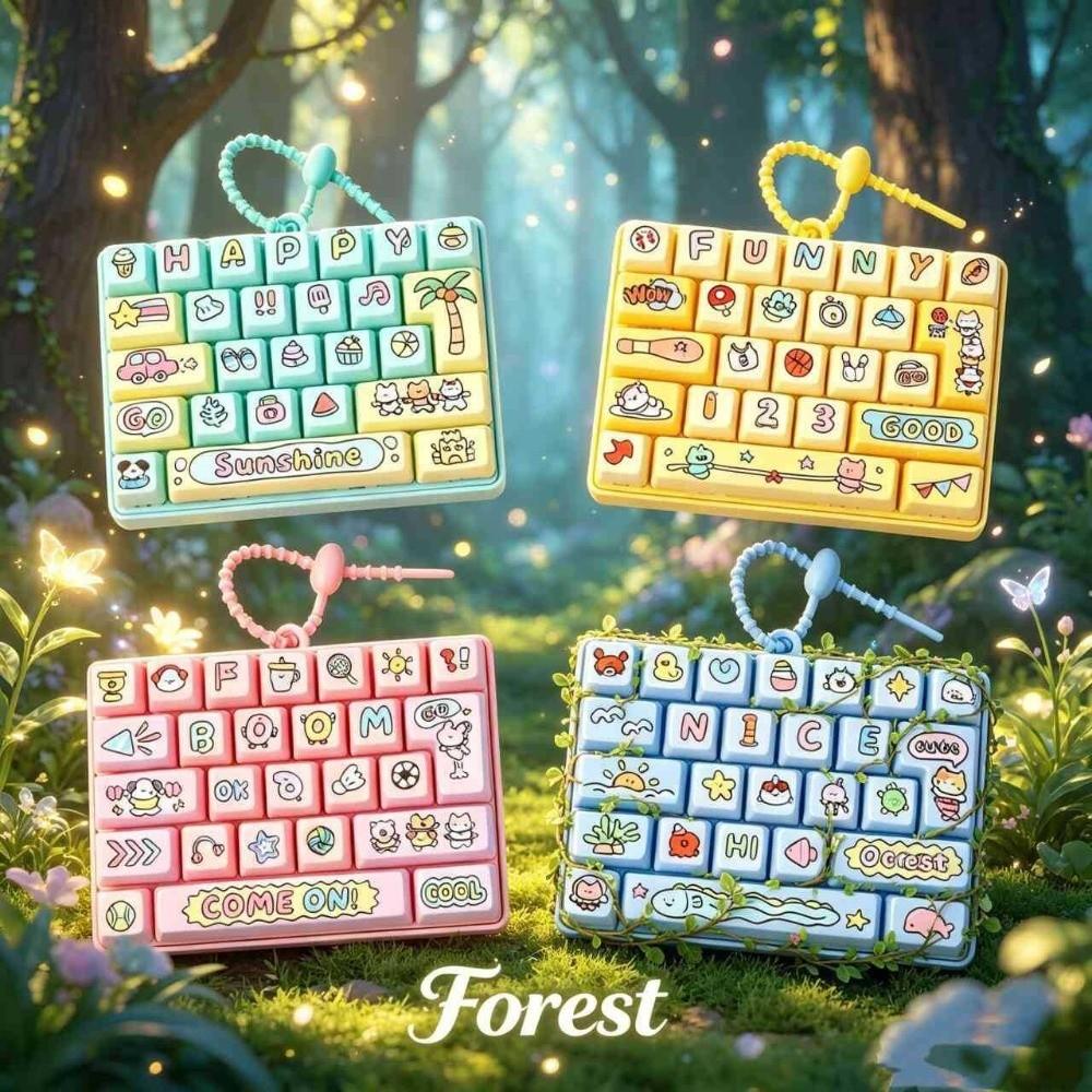 Wooden Fish Design Electronic Keyboard Toy Children's Hanging Ornament For Children