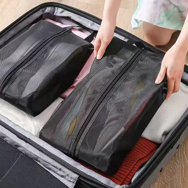 Portable Mesh Shoe Storage Bag for Travel - Dustproof and Durable