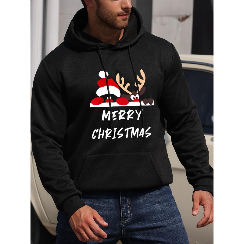 Hooded Sweatshirt Fleece Lined Full Zip Windproof Elastic Cuff Fall Winter S