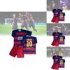 Fc Barcelona Vintage Voetbalshirt Set Met Ademende Modal Mix Voor Kinderen Sport
