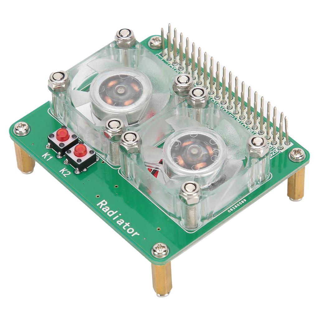 Kühlgebläse-Modul Dual-Kühler Erweiterungsplatine Computerzubehör für Raspberry Pi