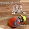 USB Charging Rolling Ball Cat Toy, Chewing Ball Toy, Sports Elastic Ball Cat Toy, Self Pleasure Soothing Tool