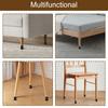 4 Pcs Furniture Riser ABS Anti Slip Sofa Desk Leg Riser 40-63MM Height Adjustable Bed Riser Telescopic Furniture Stand Support