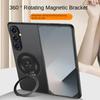 Busine Rotatable Metal Holder Magnetic Attachment Ring Phone Case for Samsung Galaxy Z Fold 7 6 5 4 3 Shockproof Protect Cover