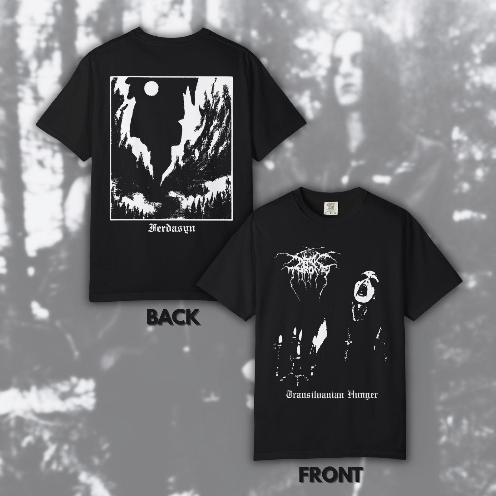 Darkthrone - Transilvanian Hunger | Size- S, M, L, XL, 2-4 XL S