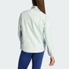 adidas Own The Run Colorblock Jacket Windproof Breathable Water-Resistant Retro Sports Stand Collar Jacket Women Jackets Linen-Green IQ3873