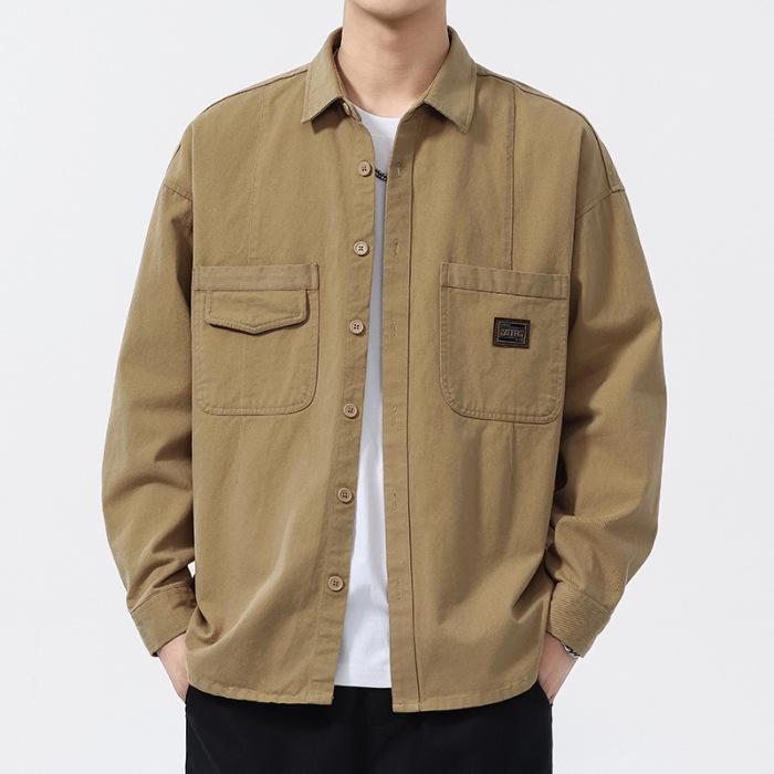 

Весенние рубашки для мужчин с длинным рукавом, модный тренд, повседневная хлопковая рубашка 3XL