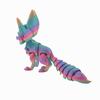 3D Printed Fox Ornament Articulated Fox Figurine with Flexible Tail And Limbs