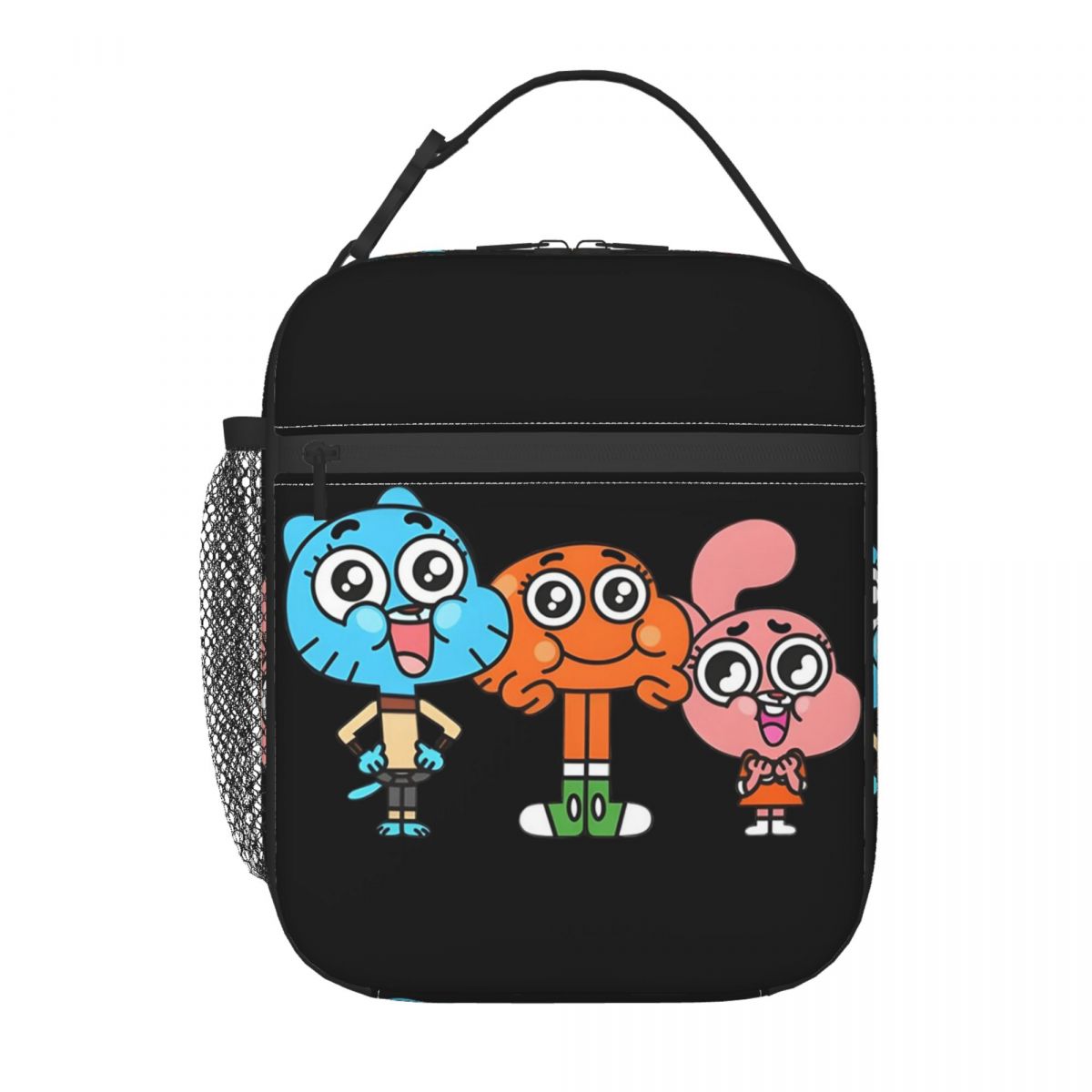 Gumball And Darwin Game The Amazing World Of Gumball Insulated Lunch Bag for Women Leakproof Food Boxes Thermal Lunch Box Tote One Size