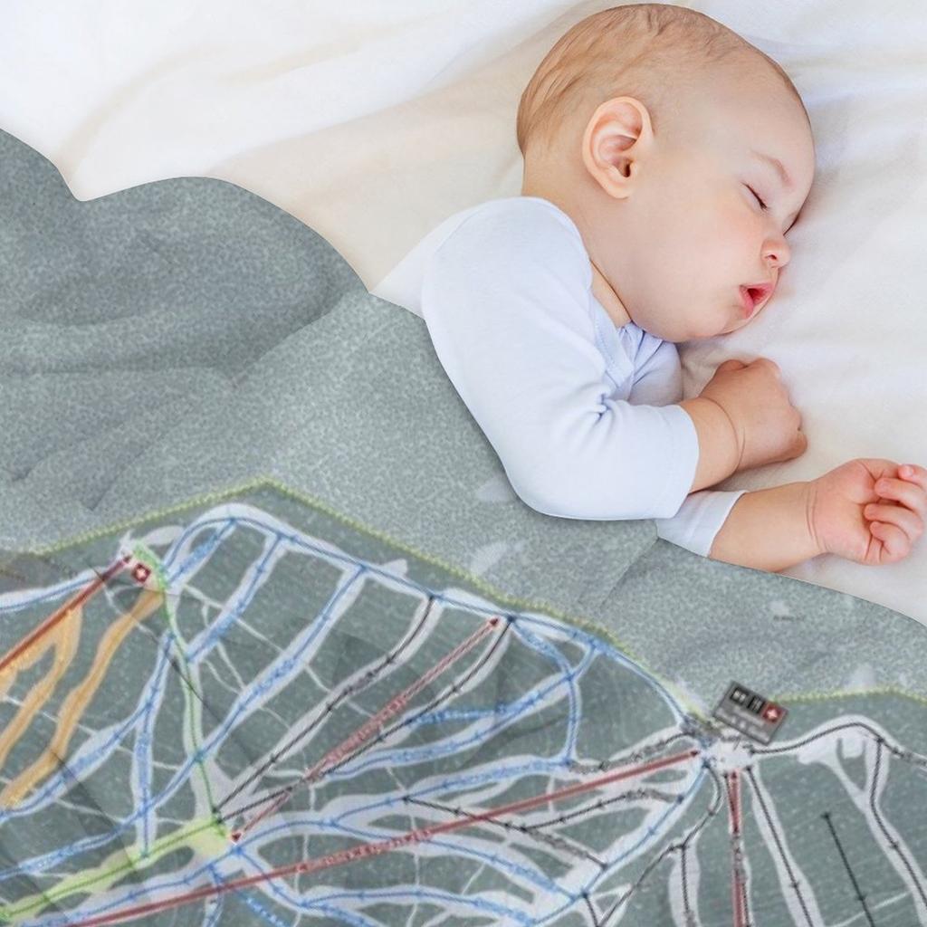 Northstar Resort Trail Map Throw Blanket Hairy Sofa Quilt Cute Plaid Travel Blankets