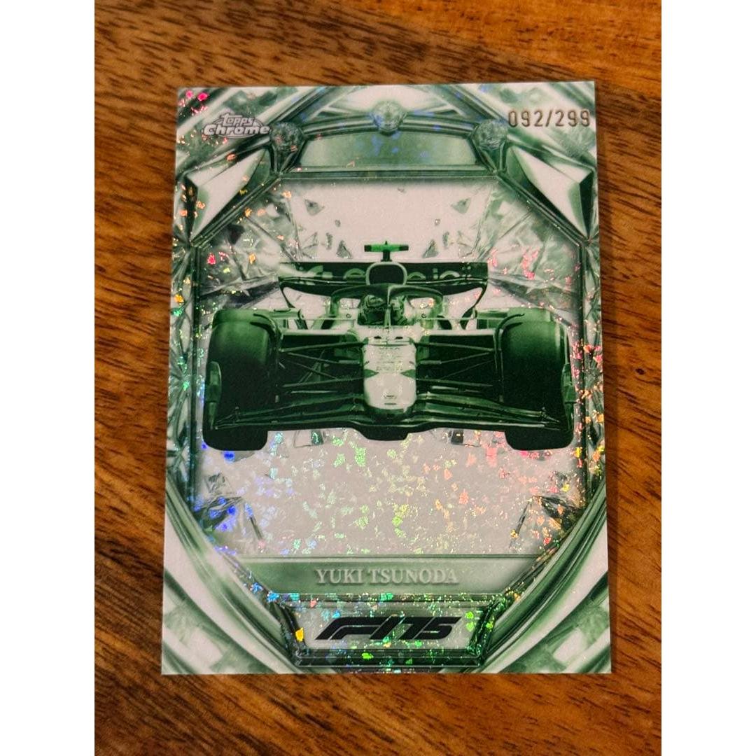 Used Limited to 299 pieces Yuki Tsunoda 2025 Topps Chrome F1