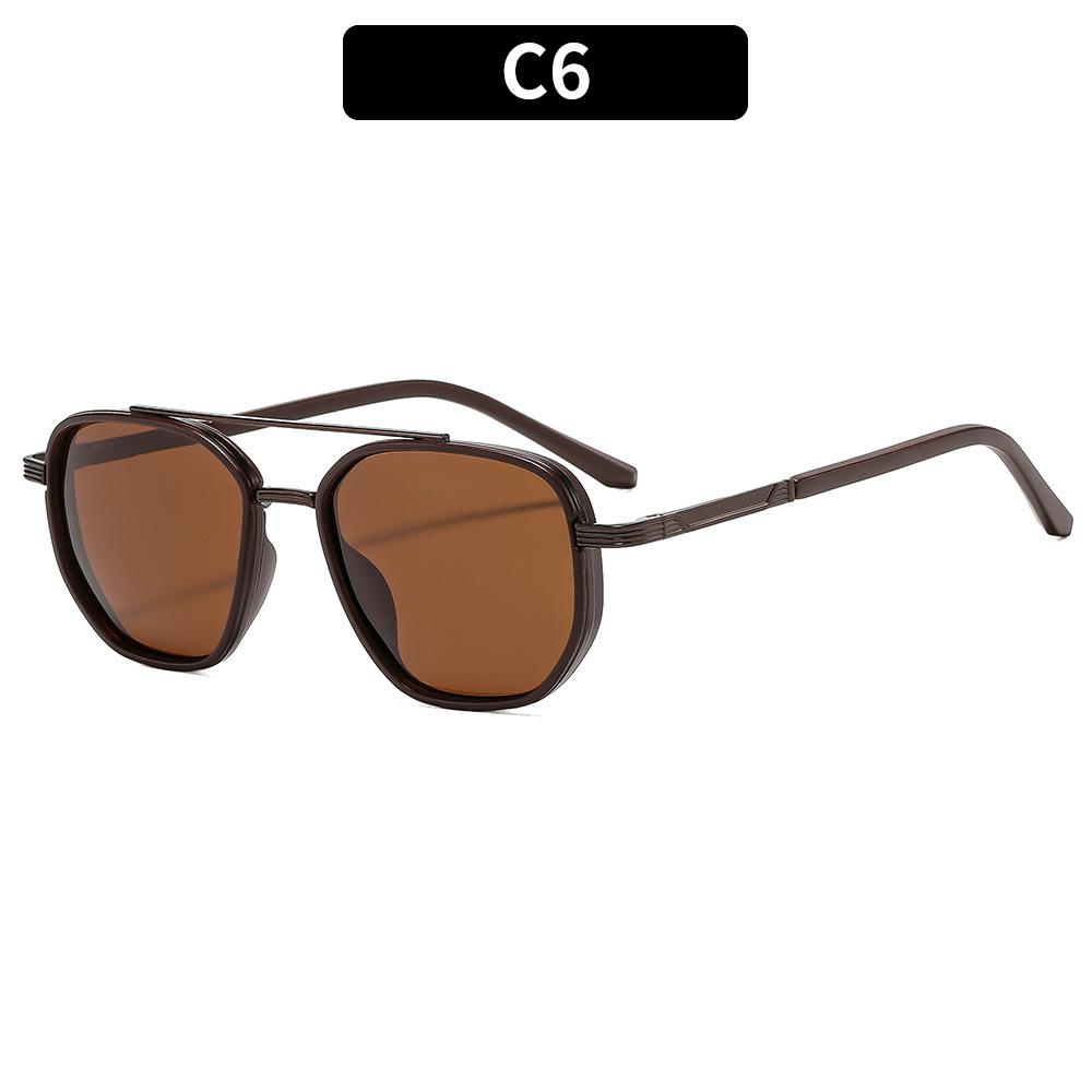 Women's Sunglasses, Men's and Women's Fashion Double-beam Metal Sunglasses, Driving Sunglasses