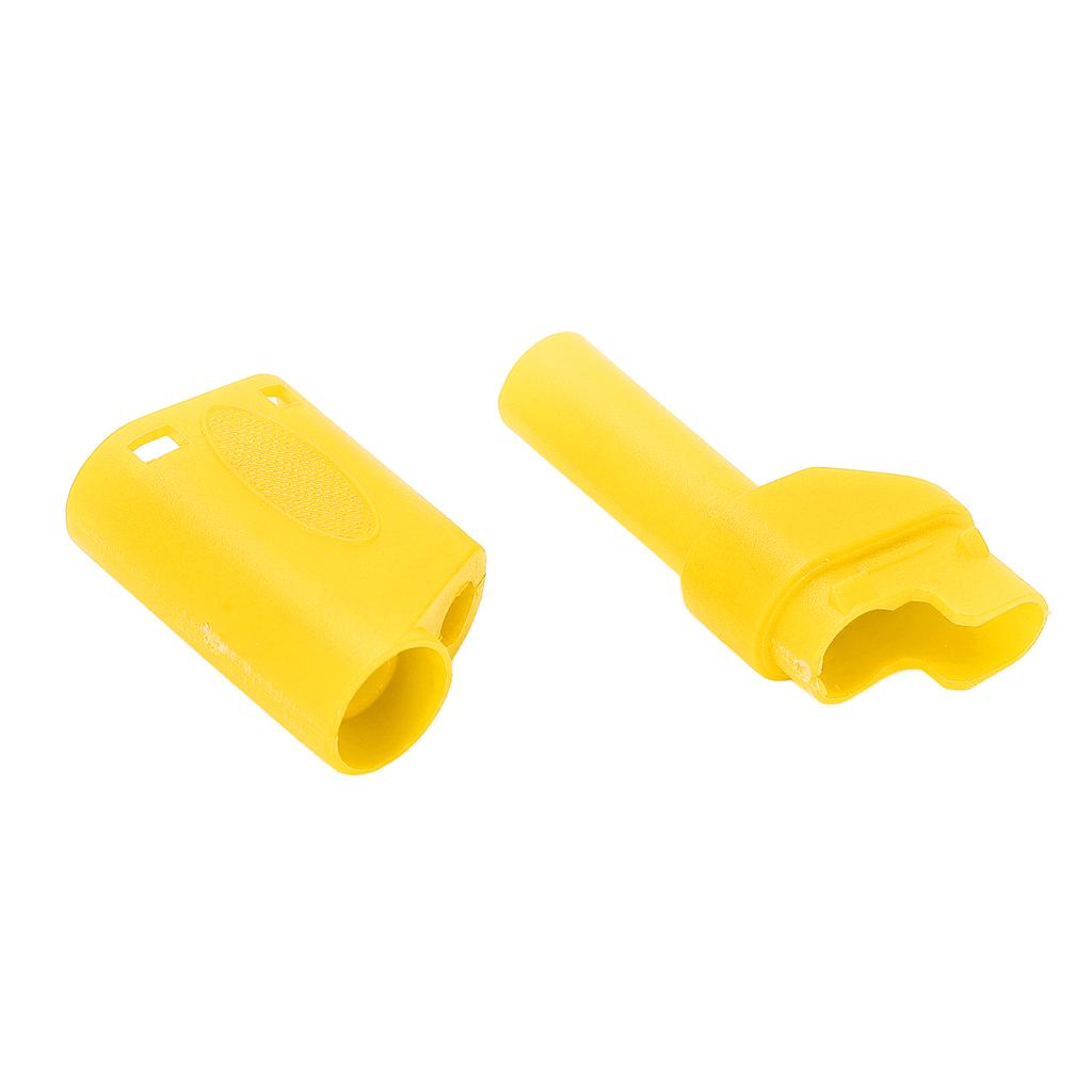 10pcs 22.160 4mm Banana Plug Insulated Safety Banana Plug Connector with Housing for Electronic TestYellow