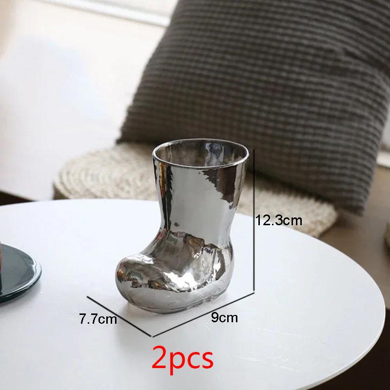 Boot Shape Glass Milk Tea Cup Simple Juice Drink Mug Home Drinkware Coffee Milk Cups Wine Glasses Water Bottles Breakfast Mugs