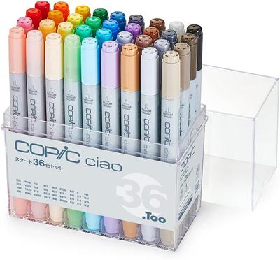 Too Copic Ciao Start Fabriqué en Multicolore Marqueurs d'Illustration Set de 36 Couleurs, Japon,
