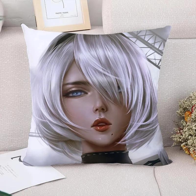 

Decorative Pillow Covers for Sofa Nier Automata Cushion Cover Fall Decor Pillowcases Pillowcase Pilow Cases Pillows 66x66cm