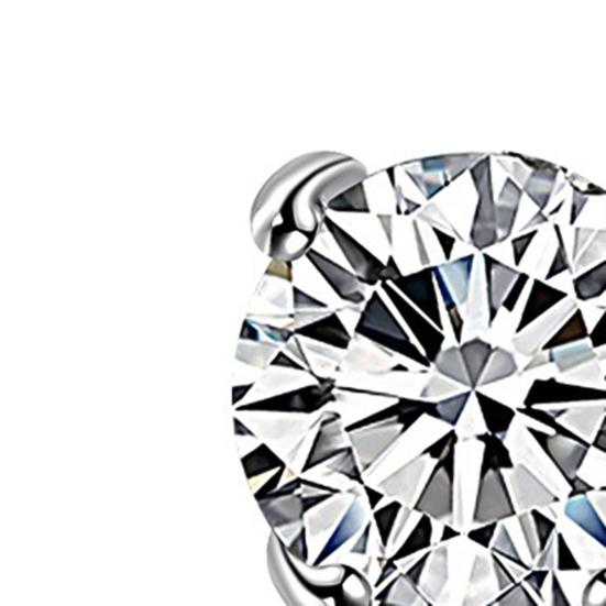 Earrings 4 Claws Design Non-Piercing Alloy Magnet Rhinestone Inlaid Ear Stud for Party