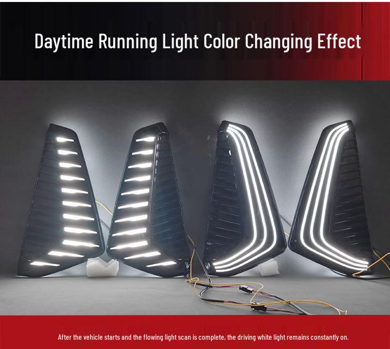 LED Daytime Running Lights for Chery Exeed Yaoguang OMODA C9 Front Bumper DRL Modification