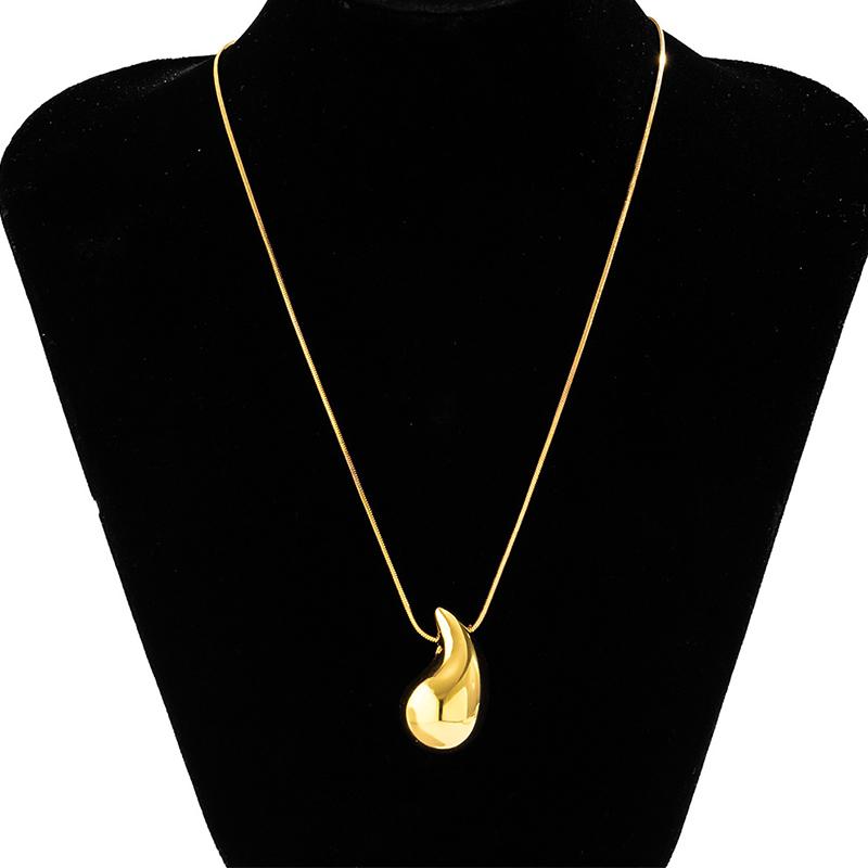 Foxanry капля воды геометрическое ожерелье для женщин и девочек креативные преувеличенные — фото 4