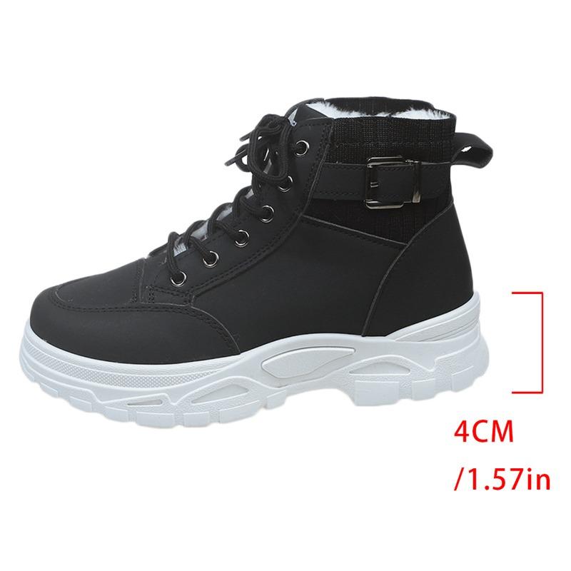 

Оптовая продажа женской обуви больших размеров из хлопка с подкладкой для внешней торговли - Новый осенне-зимний стиль, женские хлопковые ботинки с подкладкой 45