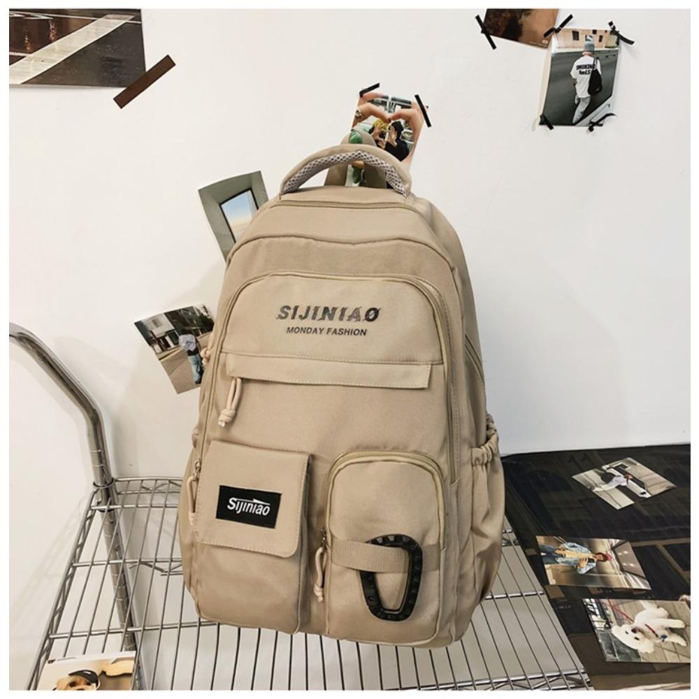 Korean Version of Japanese Junior High School Student Schoolbag Large-capacity Ing Wind Backpack College Student Girl Backpack