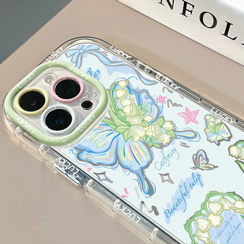 Hohler Schmetterlingsspiegel für Yu Cream Hülle für Apple 17 Weiblich für IPhone14/12/11promax Sturzsicher 15