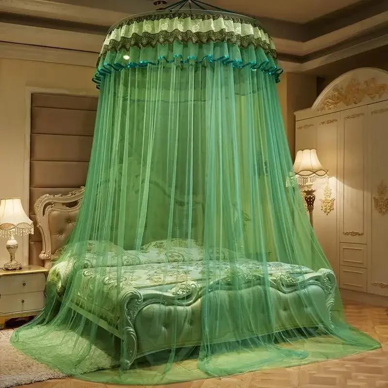 1-2M European-Style Palace Dome Mosquito Net Kid Baby Bed Canopy Bedcover Curtain Bedding Romantic Baby Girl Round Dome Tent