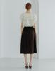 G Mar Flared Skirt Black