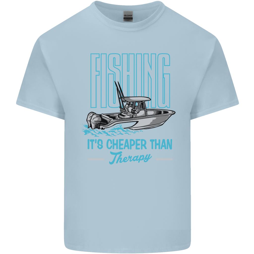 Fishing Its Cheaper Than Therapy FisherUnisex Unisexs Light Cotton TShirt