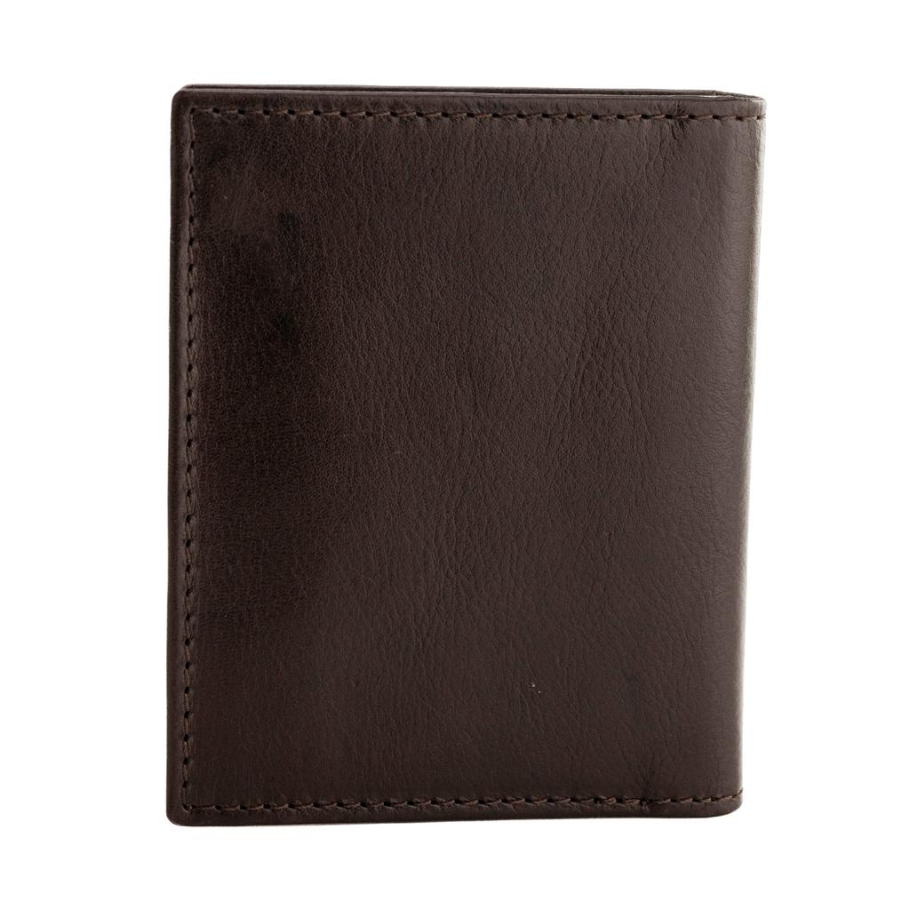Wings Cardholder Made of Smooth Natural Cowhide Brown