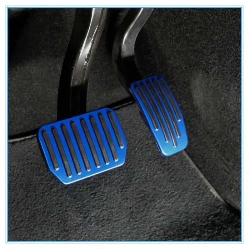 For Tesla Model 3 Y 3 Highland Pedal Cover Brake Foot Rest Pads Aluminum Alloy Electric Vehicle Accessories 2021-2024 Anti-skid