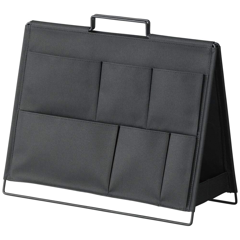 King Jim Storage Tool Stand, Desk, Foldable and Portable, Black, KSP001D-BK