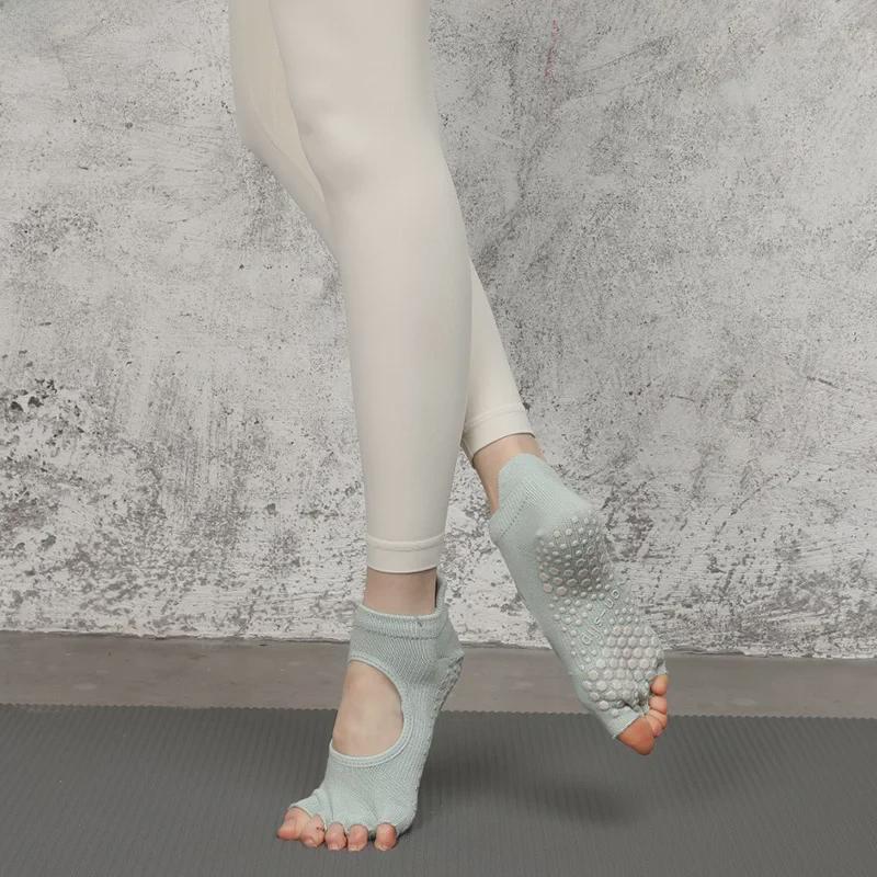 Women's Open-Toe Aerial Yoga & Pilates Five-Finger Socks
