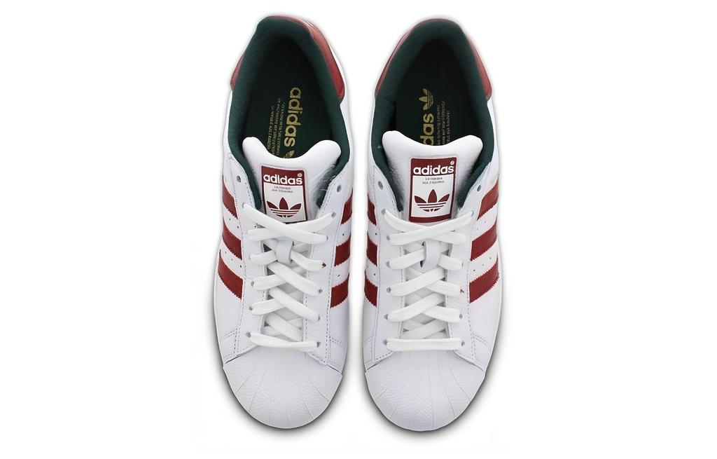 Adidas Originals Superstar Shoes 'White University Red Green' D96974