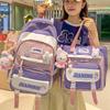Schoolbag Children's Primary School Students High Pretty Ins Junior High School Students Two Piece Backpack